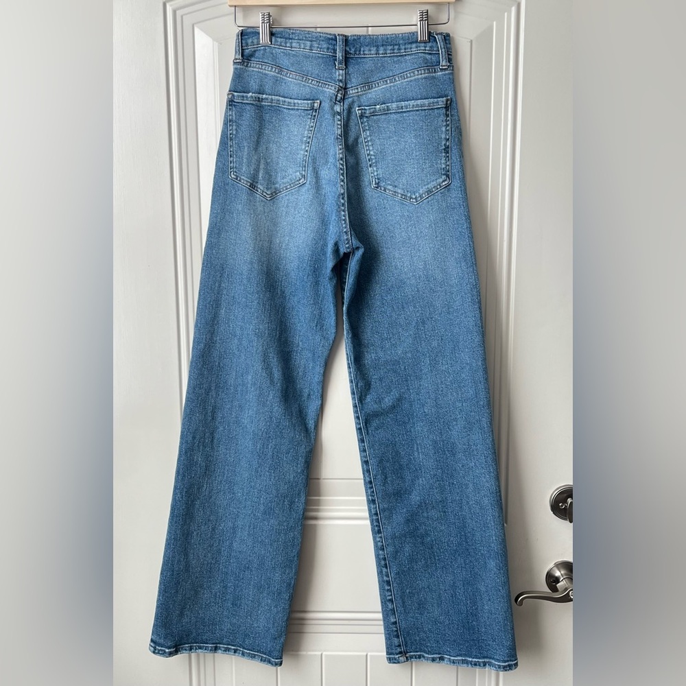 Sam Edelman Codie Wide Leg Jeans High Rise Size 27 Blue Denim - Picture 5 of 13